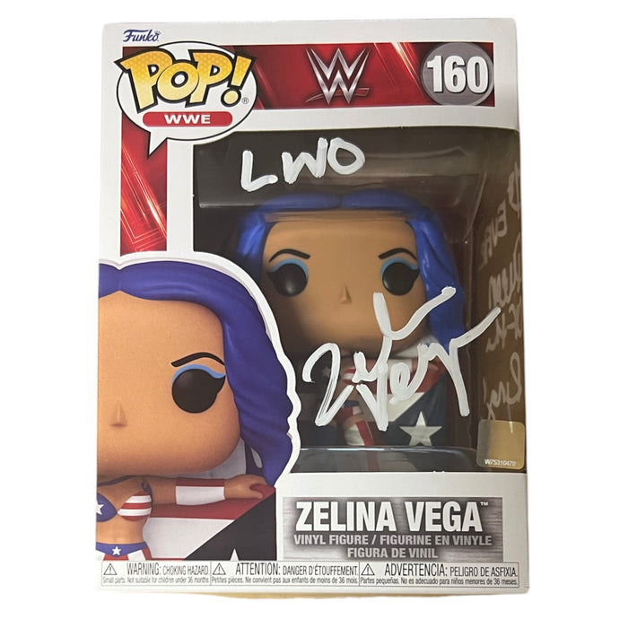 Zelina Vega Funko POP #160 - JSA Witnessed Autographed