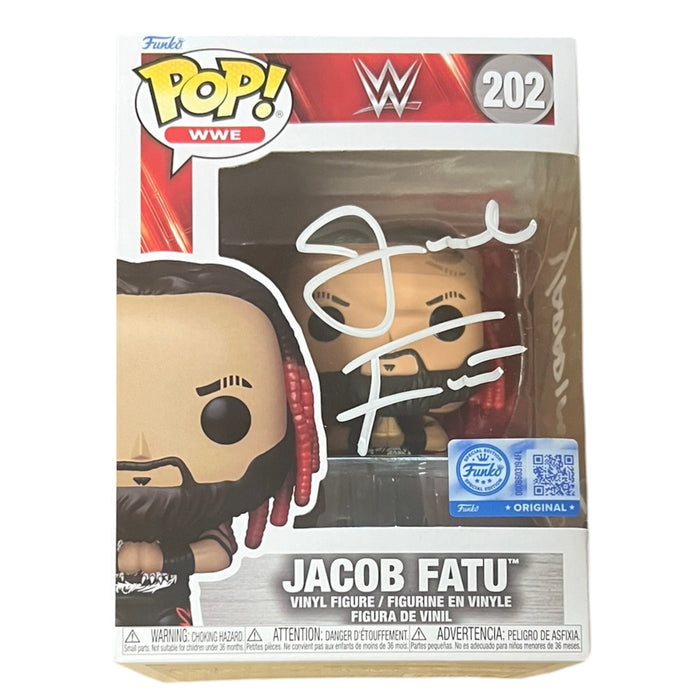 Jacob Fatu ( Inscribed - YADADIMEAN ) Funko POP #202 - JSA Witnessed Autographed