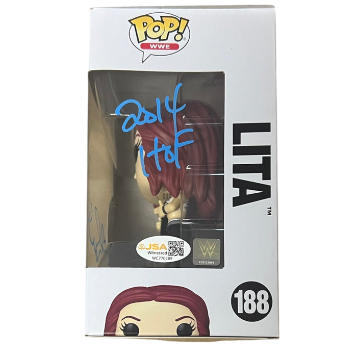 Lita Funko POP #188 - JSA Witnessed Autographed