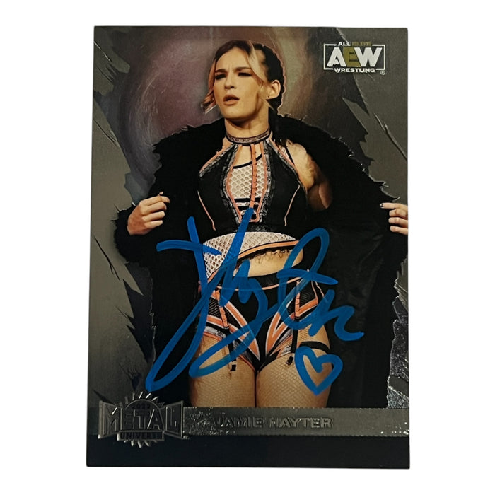 AEW - Jamie Hayter Metal Upper Deck Trading Card - Autographed