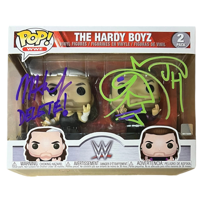 The Hardy Boyz Twin Pack Funko Pop - JSA Autographed