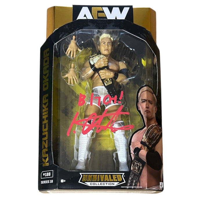 Kazuchika Okada AEW Unrivaled Figure #188 - JSA Autographed
