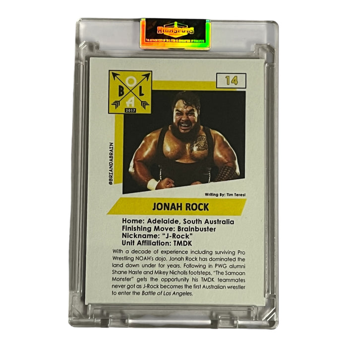 Jonah Rock PWG 2017 Trading Card - Autographed