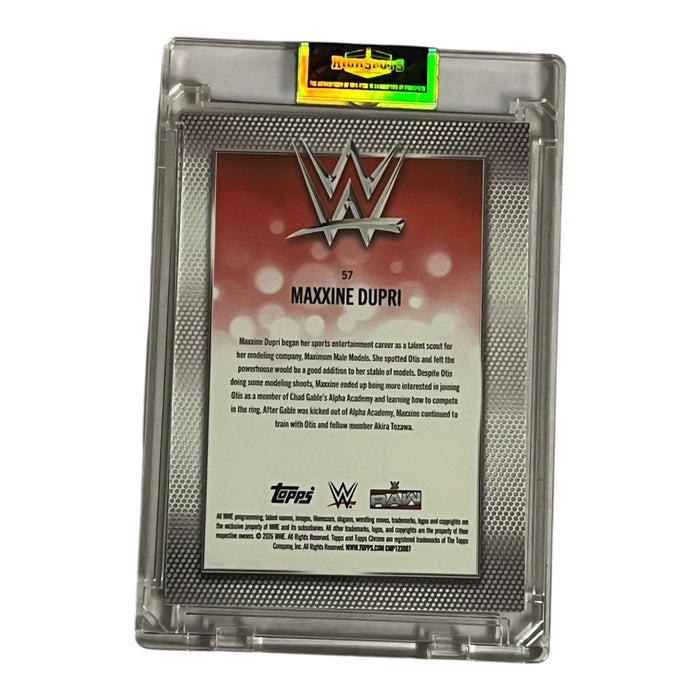 WWE - Maxxine Dupri Topps Trading Card - Autographed