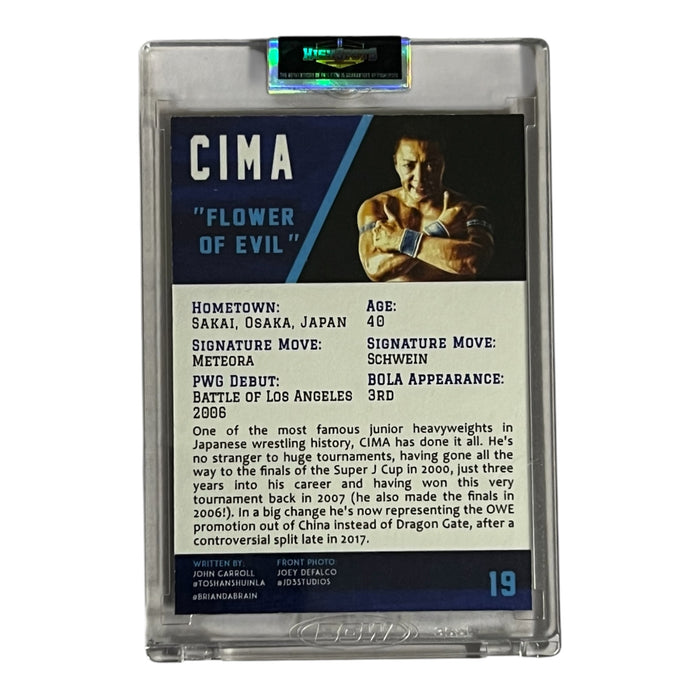 Cima Official PWG Bola 2018 Trading Card - Autographed