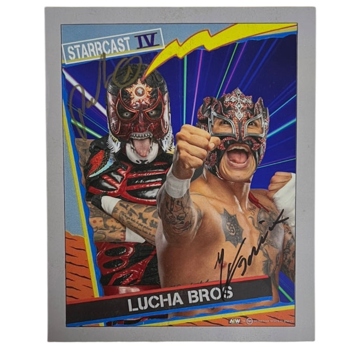 Lucha Brothers 8x10 Starrcast Promo - Dual Autographed