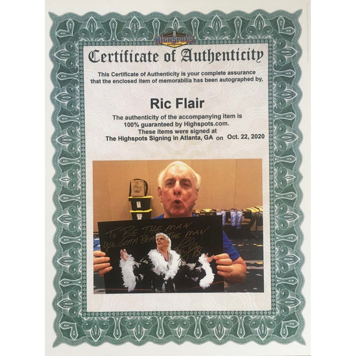 Ric Flair 11x17 with Special Inscription - Autographed