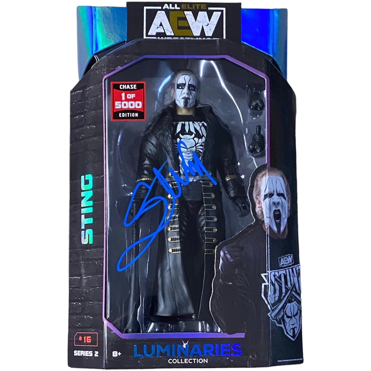 AEW Sting Chase Micro Brawler Retro - outlet Green/Black chase variant 1/100