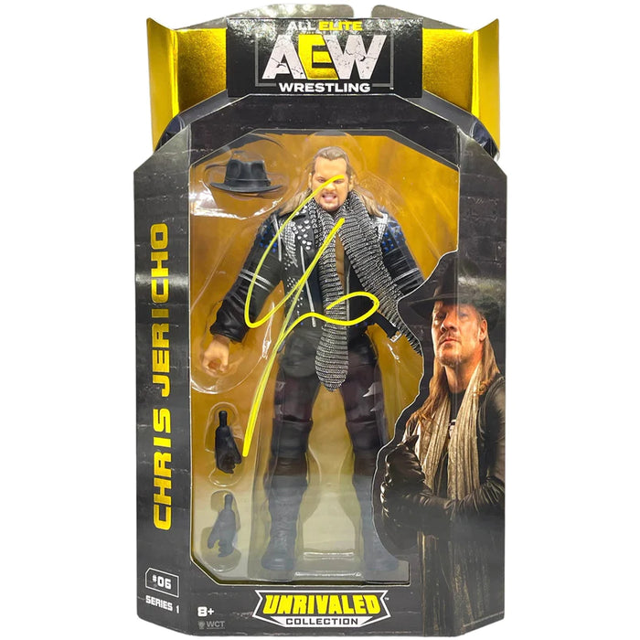 CHRIS JERICHO AEW Figure - AUTOGRAPHED with Protector