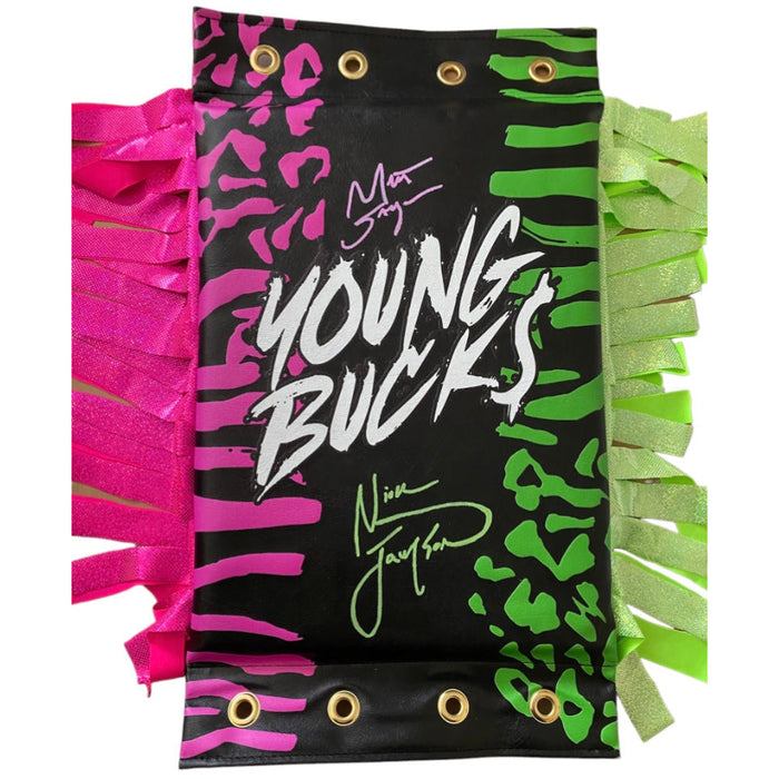 The Young Bucks TURNBUCKLE PAD - Dual AUTOGRAPHED