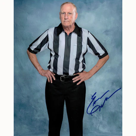 Earl Hebner Full Pose 8 x 10 Promo - AUTOGRAPHED