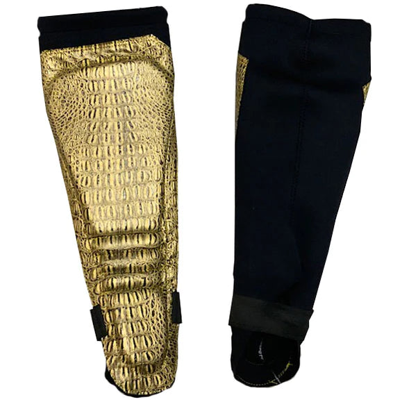 Gold Reptile on Black Kickpads