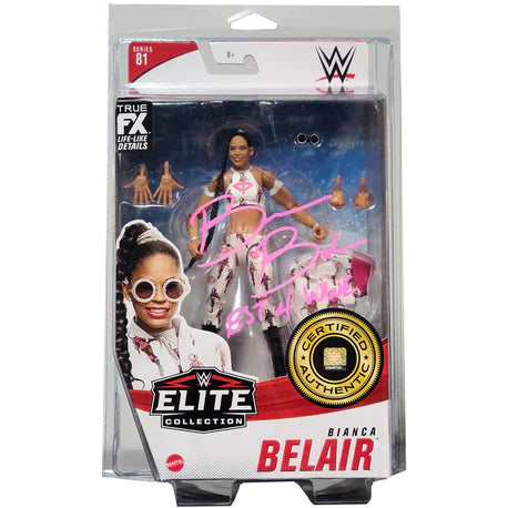 Bianca Belair WWE Elite Series 81 Figure with Protector - AUTOGRAPHED