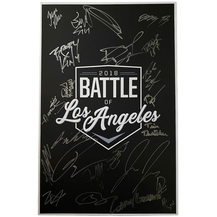 PWG BOLA 2018 11x17 Poster - AUTOGRAPHED by all 24