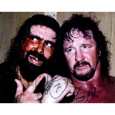 Terry Funk & Cactus Jack Promo Dual - AUTOGRAPHED