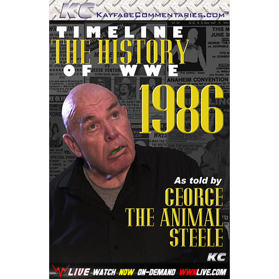 Timeline of WWF - The History of WWE 1986 by George Steel DVD-R