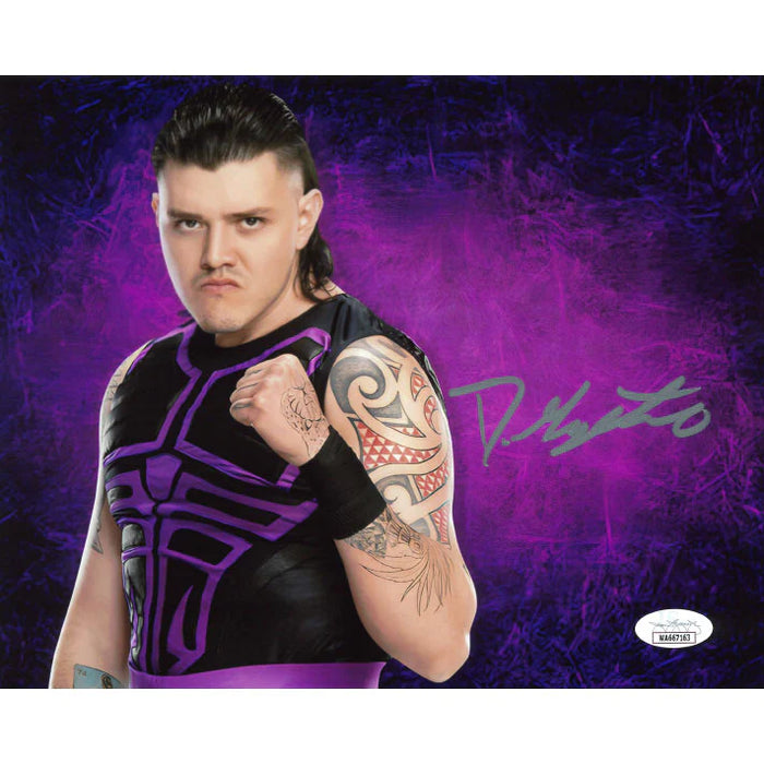 Dominik Mysterio Purple BG 8 x 10 Promo - JSA AUTOGRAPHED